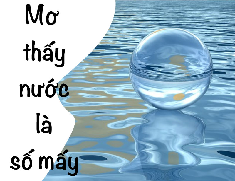Bộ số liên quan đến giấc chiêm bao gặp nước